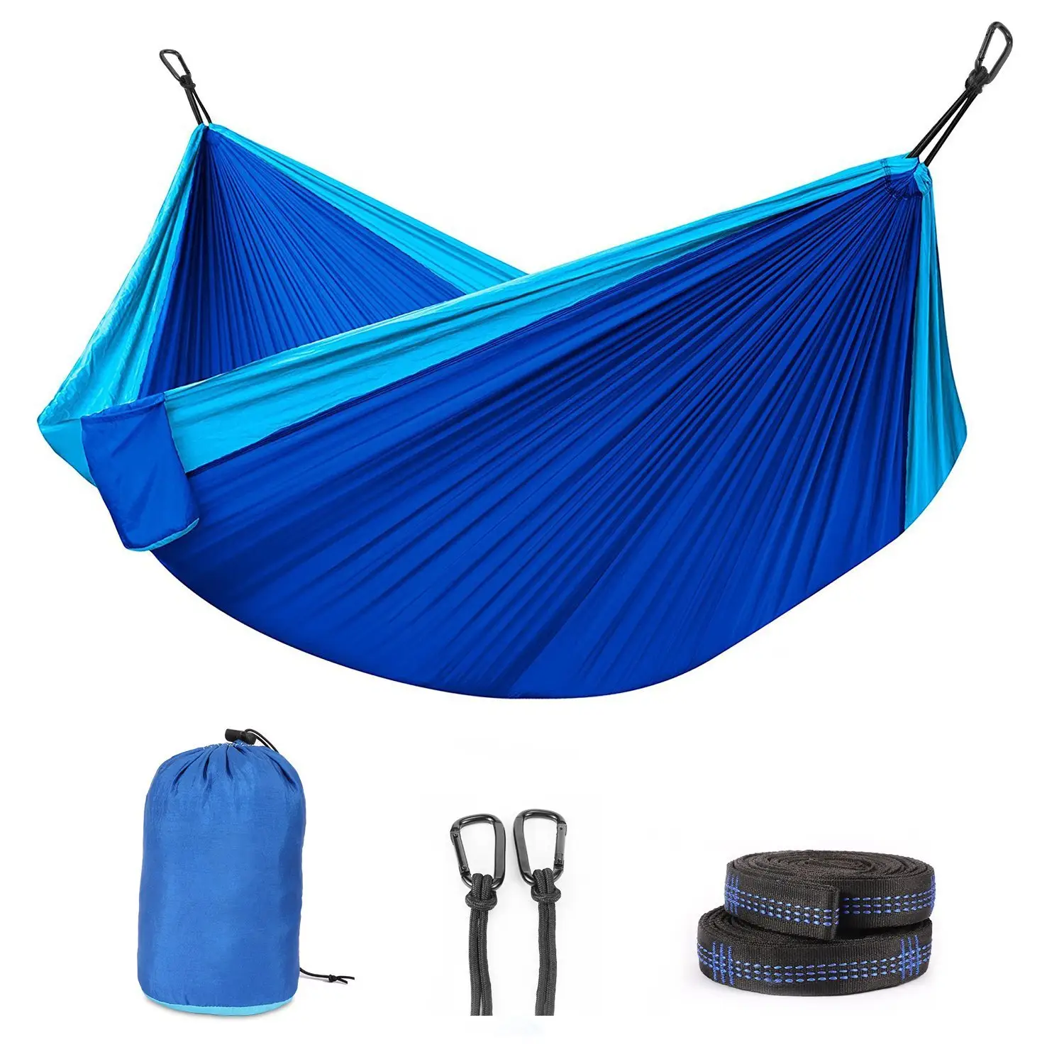 2023 Nieuwe Product Hoge Kwaliteit Outdoor Populaire Modieuze Draagbare Draagbare Dubbele Parachute Ripstop Nylon Camping Hangmat