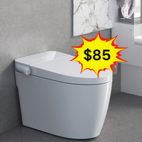 Ensemble de cuvette de toilette intelligente intelligente moderne japonaise auto-nettoyante une pièce toilette blanche montée au sol toilette électrique bidet