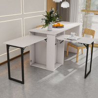 Cadre de table à manger invisible gain de place à monter soi-même, multifonctionnel, pliable, simple, mécanisme de table d'ordinateur pour la maison, le loft