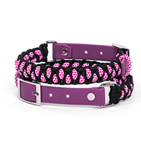 Collier pour chien en nylon tissé PVC souple, réglable, confortable et durable, avec boucle métallique, idéal pour les promenades – Vente chaude