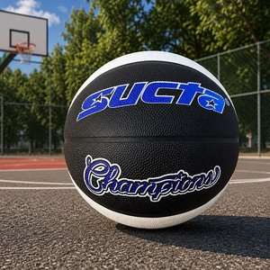 Ballon de basketball personnalisé en PU, taille 7, poids officiel, écologique, résistant à l'eau, chambre à air en caoutchouc naturel, durable, utilisation intérieure/extérieure - Product Image 6