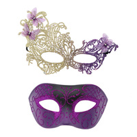 Masque de performance sexy pour reine, avec ceinture en double fil, en dentelle à motif plume de paon et phénix, et finition dorée brillante