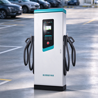 Unité de charge DC double pour parking intérieur, chargeur rapide à double connecteur avec écran LCD, lecteur de carte, garage souterrain