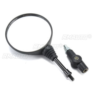 2 Espejos Retrovisores Laterales Redondos Plegables de 10 mm para Motocicleta, para Honda/Suzuki/Yamaha/Kawasaki/BMW - Product Image 5