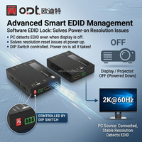 Extenseur HDMI HDBaseT 150M, émetteur-récepteur sur un seul câble Cat6, RS232 EDID, pour intégrateurs de systèmes, projets AV professionnels