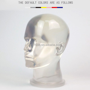 Fashion <strong>Style</strong> Best Quality Transparent <strong>Head</strong> Mannequin Clear Model <strong>Heads</strong> for Sunglasses Hat Display - Product Image 6