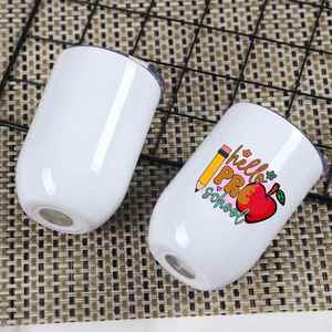 <b>Hot</b> 12 oz Outdoor Metal Steel Logo Printing Mug Tumbler Egg Water Mugs Vacuum Drink Coffee Cup with Lid Wholesale - Product Image 1