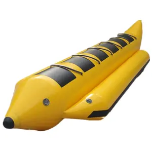 0,65, 0,9mm PVC Großhandel aufblasbare Fliegen fisch Bananen boot zu verkaufen 5/6/7/8 Personen zu sitzen