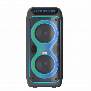 Caja de Subwoofer de 8 Pulgadas Amplificada con Luces LED de Colores Intermitentes, Altavoz de Plástico Profesional Tipo <span class=keywords><strong>Boombox</strong></span> 3 - Product Image 2