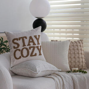 Fundas de Cojín Decorativas de Estilo Nórdico INS, Fundas de Chenilla Personalizadas, Decoración para el Hogar, Fundas de Cojín Bordadas - Product Image 5