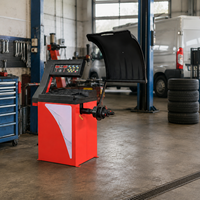 Équilibreuse de roues à vide stable, précision élevée ±1g, poids max. 65kg, fonction de sécurité, démarrage/arrêt, outil d'équilibrage de pneus pour garage