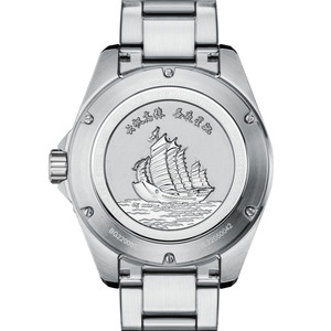 Beijing Zheng He's Treasure Ship Watch Radial Blue Reloj de acero inoxidable Automático Mecánico Hombre de negocios Reloj para hombres Calendario - Product Image 2