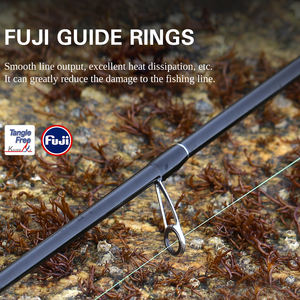TSURINOYA-Caña <span class=keywords><strong>de</strong></span> pescar Spirit Fox, 2,28 M, 2,44 m, juego ligero, S762L, S802L, Spinning, FUJI, 2 secciones, caña <span class=keywords><strong>de</strong></span> pescar <span class=keywords><strong>de</strong></span> acción rápida, pez roca - Product Image 6