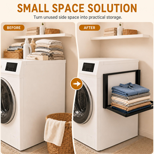 Toallero Metálico Plegable para Baño, Sin Perforaciones, Soporte Magnético de Pared para Ropa - Product Image 3