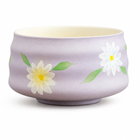 Bol à matcha en céramique avec logo personnalisé, moderne et écologique, Chawan avec des motifs mignons pour les débutants en matcha