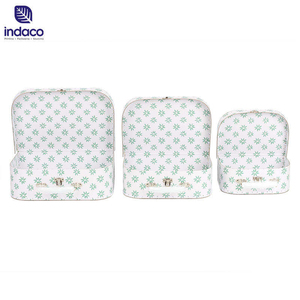 Set of 3 <b>Christmas</b> Paper Cardboard Suitcase Gift Packaging Favor <b>Box</b> with Handle - Product Image 5