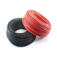 Sistem Energi Surya Kabel Tenaga Fotovoltaik Tahan Api 1x4mm Kabel Listrik Tembaga Berlapis PVC 500V DC