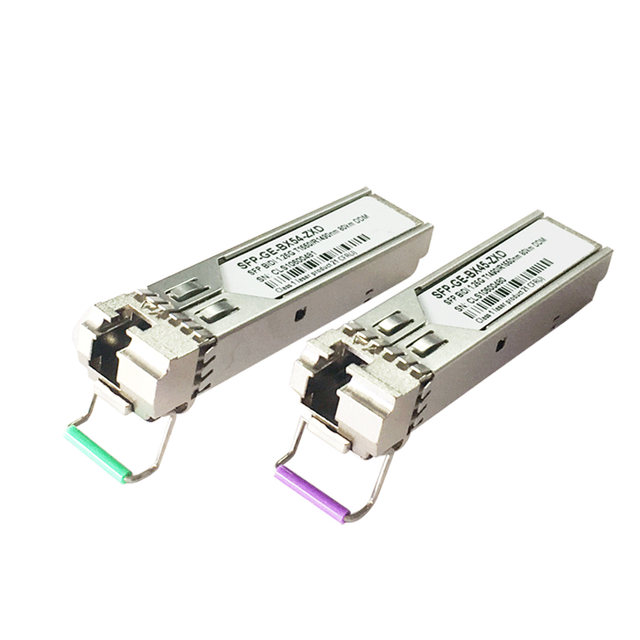 1.25G 1550nm SFP Transceiver Module 80KM 10/100/1000mbps LC Gigabit SFP Telecom Equipment BIDI SFP Optical Modules DDM