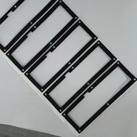 Bande d'étanchéité OEM personnalisée découpée sur mesure en silicone noir, néoprène, mousse CR EPDM, PORON, avec adhésif activé par l'eau et thermofusible
