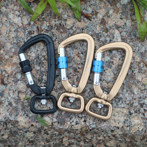 Khuyến mại hàng không nhôm khóa số lượng lớn xoay xoay Keychain Carabiner clip cho chó Dây Xích - Product Image 3