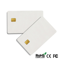 Tarjeta SIM inteligente de PVC, contacto de alta calidad SLE4442 AT24C64 IC, en blanco