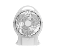 Ventilateur de table rechargeable 14 pouces Ventilateurs solaires CC Ventilateur de bureau à charge USB avec lumière LED et panneau solaire