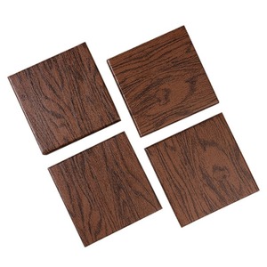 <b>Vintage</b> Style Brown Wood Grain Jewelry <b>Box</b> Rectangle 8.5x8.5x3.5cm For Necklaces Bracelets Gift Packaging - Product Image 5