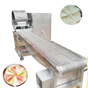 价格便宜的春卷萨摩萨糕点面粉制造机春卷皮压片机包装纸成型机