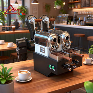 Dongyi 100g / <strong>Drum</strong> <strong>Coffee</strong> Beans Cup Testing <strong>Roaster</strong> Machine 4 <strong>Drums</strong> 400g Small Laboratory Sample <strong>Coffee</strong> <strong>Roaster</strong> - Product Image 2