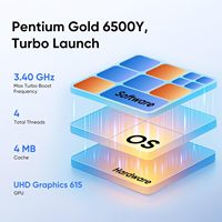 Ordinateur portable 15.6 "Pentium Gold 6500Y 16GB RAM 512GB SSD ordinateur portable PC avec écran FHD IPS ordinateurs portables professionnels