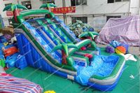 Beliebt für Kinder Infla tables Bounce House Jumping Castle mit Wasser rutschen Outdoor Commercial Big Swimming Pool für Kinder