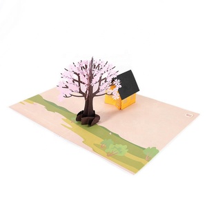 Bán buôn Trung Quốc nhà sản xuất kỷ niệm lời mời đám cưới 3D Pop Up âm nhạc thiệp chúc mừng - Product Image 6