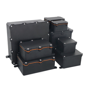 Custom PC Flame Retardant Outdoor Project <b>Electric</b> Ip68 Junction <b>Box</b> Black <b>Waterproof</b> <b>Box</b> Abs Plastic Electronic Enclosure - Product Image 1