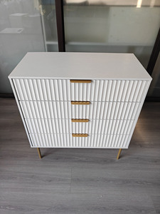 Armoire de rangement moderne à 4 tiroirs Panneau en bois <span class=keywords><strong>Meubles</strong></span> de chambre à coucher Tiroir en bois pour le salon - Product Image 6