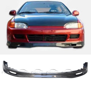 Lèvre de pare-chocs avant en fibre de carbone style Spoon pour tuning automobile Honda Civic K6 EG 3D 1992-1995 - Product Image 5