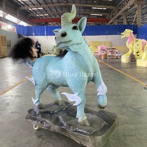 Tùy chỉnh mô phỏng cao animatronic con thú thần thoại động vật cổ điển của núi và sông si tượng bản sao tê giác Cổ Đại - Product Image 2