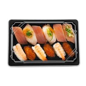Contenedor de comida de sushi de plástico desechable de 21 oz del proveedor de Taiwán Base apilable para llevar para alimentos fríos - Product Image 2