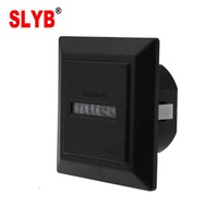 Compteur d'heures SLYB AC220V-AC240V HM-1 avec précision 0,01 noir et blanc 50/60Hz 0-99,999,99 heures -10~50