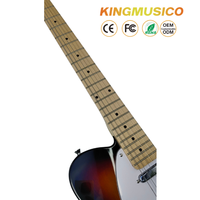 Gitar Elektrik Telecaster Gaya Tele 6 Senar Body Paulownia Solid Neck Maple Single Pickup OEM Grosir untuk Pemula