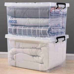 Chất lượng cao trong suốt PP nhựa lưu trữ <span class=keywords><strong>container</strong></span> hộp Stackable Thiết kế quần áo Organizer - Product Image 3
