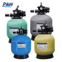 Système de filtration de piscine au sol PIKES, filtre à sable en fibre de verre de haute qualité, certifié CE, avec vanne de 1,5 pouce/2 pouces