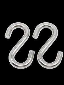 Ganci per Attrezzi Steeltreks, Ganci a S in Acciaio Inox Resistenti per Appendere Vestiti, Ganci di Sicurezza in Metallo - Product Image 4