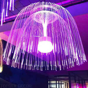 Lampe Méduse LED Fibre Optique Décoration de Noël pour Fête Evénement <span class=keywords><strong>Création</strong></span> d'Ambiance Vacances - Product Image 3