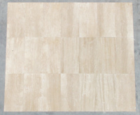 2025 Dalles de parquet en travertin clair à veinage apparent, finition mate, taille personnalisable, pour mur extérieur moderne, antidérapantes, 20 mm