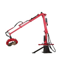 Grue Forestière à Bois avec Grappin Rotatif à 360 Degrés
