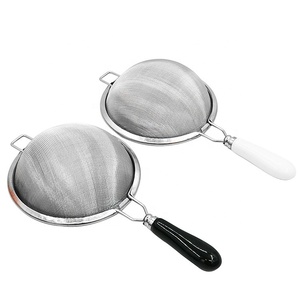 Reusable 304 Stainless Steel Fine Mesh Tea Infuser with Ceramic Handle for Tea Coffee Strainer Hanging on Teapot Filter - Product Image 2