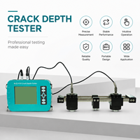 Medidor Digital de Profundidad de Grietas en Concreto, Probador Ultrasónico Portátil con Pantalla LCD para Inspección de Estructuras de Concreto