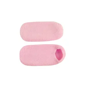 100% Pure Natural Cotton and Silicone Gel Skin Care Foot Spa Gel Socks for Women