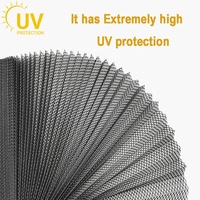 Moustiquaire plissée en polyester pour porte, avec protection solaire, garantie 5 ans, modèle explosif