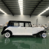 XCEGO Voiture électrique classique Rolls-Royce vintage personnalisée, longue limousine rétro antique, 5-6 places, autonomie de 80-100 km, vitesse maximale de 30 km/h